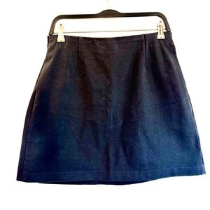 Uniqlo Dark Gray Mini Stratchy Skirt